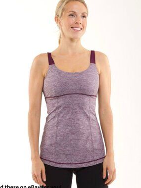 Lululemon Active Strength Tank Heathered Purple Plum-Size 6